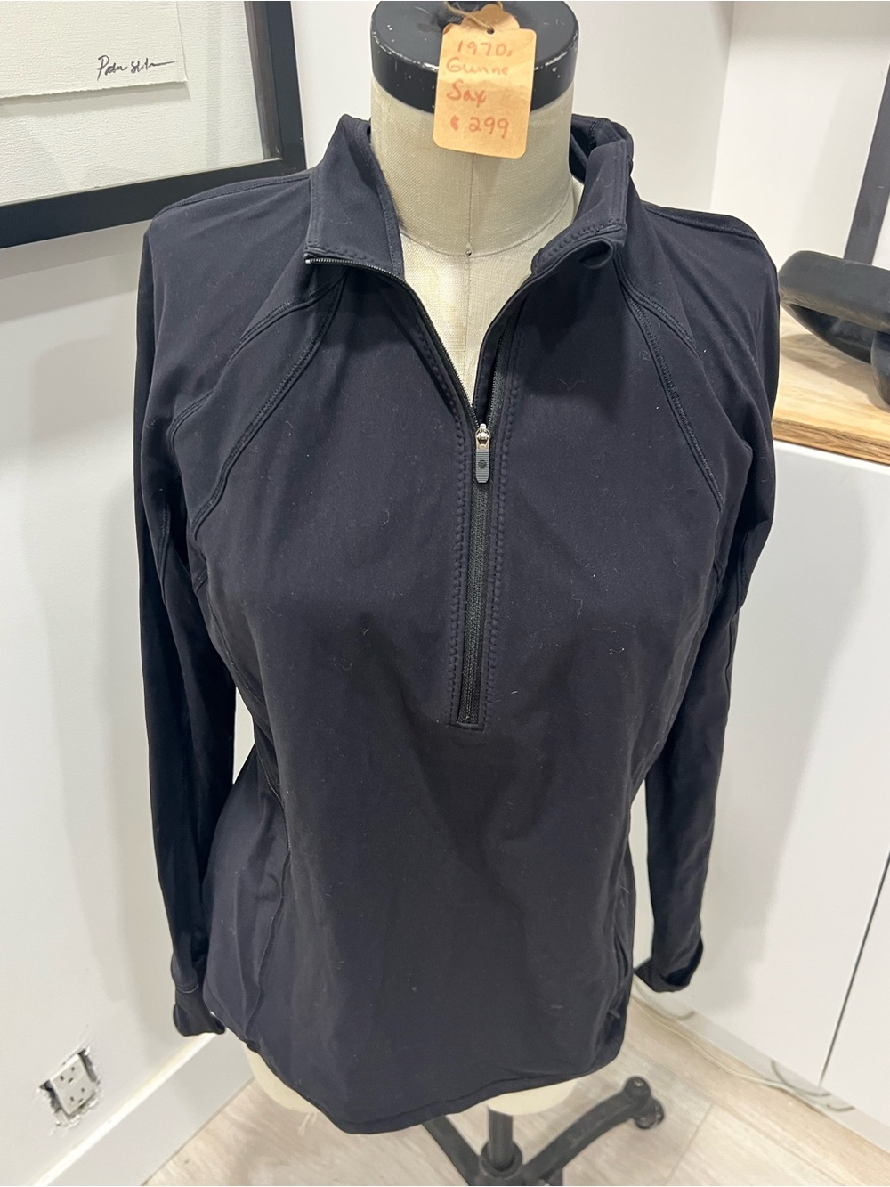 lululemon athletica Black Half-Zip Pullover Sweatshirt